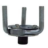 3 Jaw Oil Filter Wrench for Round Car Removal Tool 3/8" Dr&1/2" Adapter-Adjustable 3 Leg Claw 2 Way Oil Filter Claw Wrench