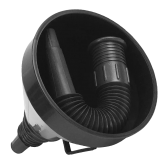 Multi-Functional Black Flexible Plastic Funnel