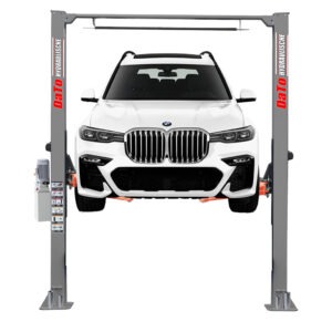 DaTo LJCC2045A Clear Floor Two Post Car Lift – 4.5Ton Heavy Duty Baseless Automotive Hoist