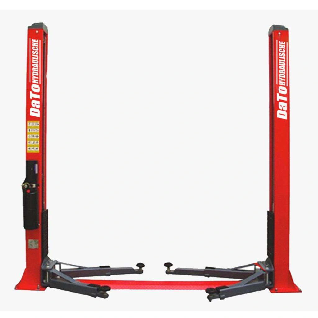 DaTo LJCB2140 Base Plate Two Post Car Lift – 4 Ton Manual Lock Symmetrical Hoist