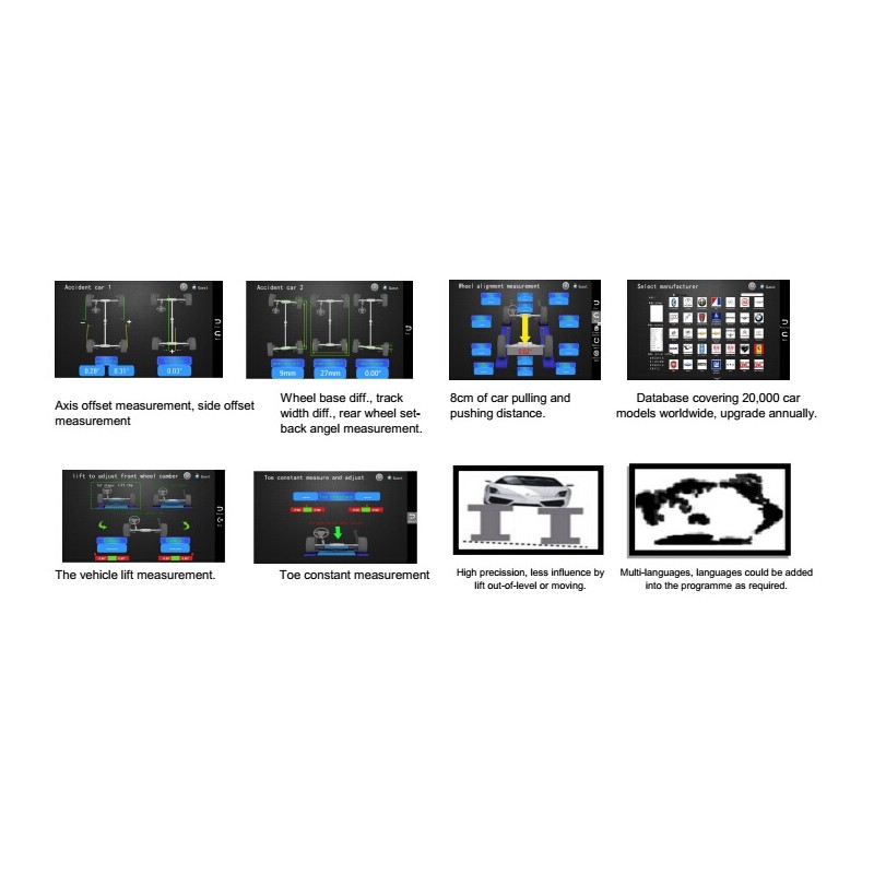 DLW3001 - 3D WHEEL ALIGNMENT - ROOF MOUNTABLE