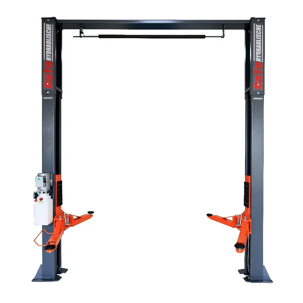 DaTo LJCC 2040 Clear Floor Two Post Car Lift – 4 Ton Manual Lock Hoist