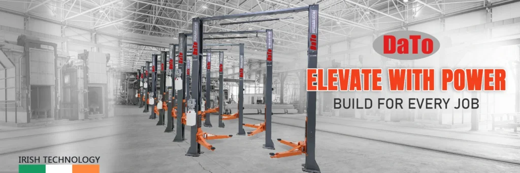 Two post car lift for automotive workshop